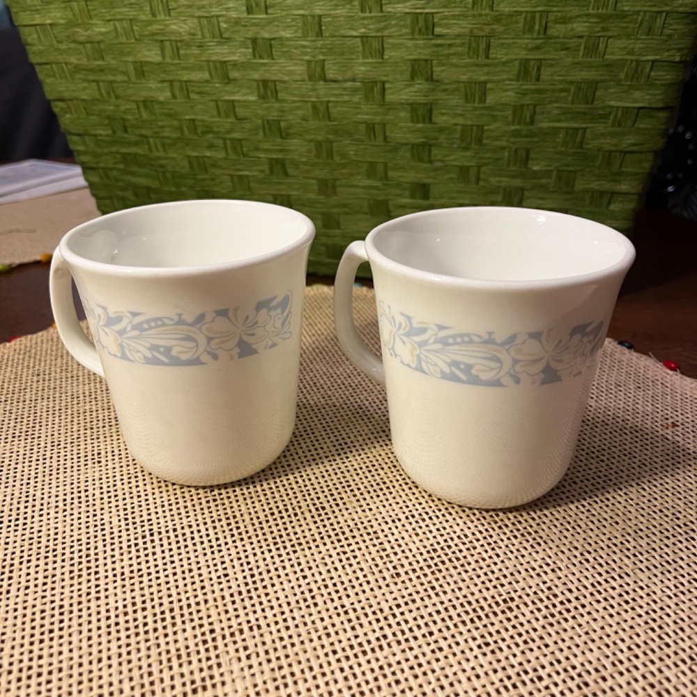 Vintage Corning/Corelle Sea & Sand Coffee Mug/Tea Cup (set of 2)